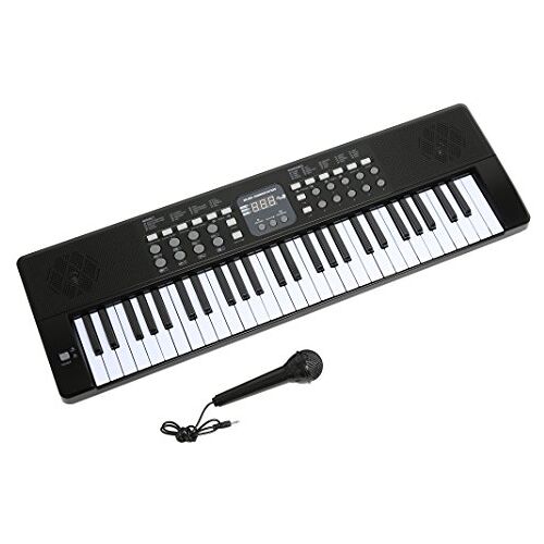 AXMAN LP5450 Keyboard incl. microfoon en voedingsaansluiting, 54 toetsen, werkt op batterijen 6 x AA (voeding en batterijen niet inbegrepen)