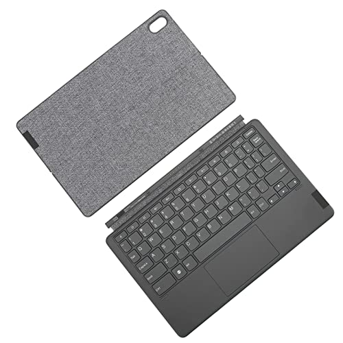 Bewinner Touchpad-toetsenbordhoes voor Lenovos, Afneembare Trackpad-toetsenbordhoes voor Xiaoxin Pad met 75 Knoppen QWERTY-indeling, Tablet-toetsenbordhoes met Houder voor Pad Plus P11 P11 Plus