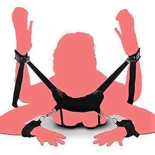 BEBITZ Sex Bondage Kit Hoofdsteunen Set Seks handboeien en hoofdsteunen for bed Sexy accessoires Ondeugend for seks/spelen Hoofdsteunen Sprekers Benen Seksbandjes voor volwassenen SM-gameplaytools