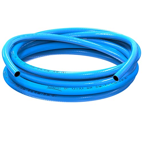 AUPROTEC Persluchtslang 9 mm Ø binnen 50 m pvc-slang I 3-laags weefselslang voor persluchtcompressor I band/meter compressorslang zeer flexibel