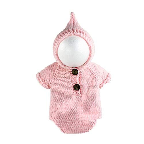 WESEEDOO Pasgeboren Fotografie Outfits Baby Fotografie Props Baby Pasgeboren Pasgeboren Pasgeboren Baby Hoed Baby Meisje Accessoires Pasgeboren Baby Meisje pink