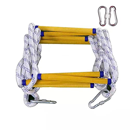 AiQima Touwladder, Brandtrapladder Brandtrapladder Zachte Ladder Voor Kinderen En Volwassenen Met Haken Om Snel In Brand Te Zetten/a/18M