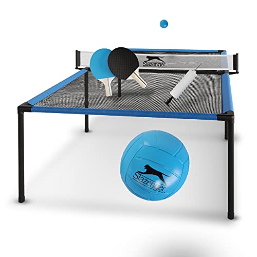 Slazenger Tafeltennistafel Ping Pong tafel licht en compact 240 x 120 x 63,5 cm