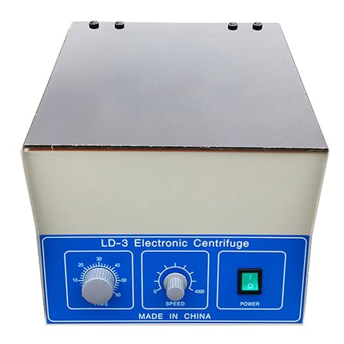 COYEUX Centrifuge voor laboratorium, 4000 omw/min, 6 elektrische sapcentrifuge met 50 ml x 6, timer van 0-60 minuten en snelheidsregeling, voor biologische chemie, bloed, gescheiden vetten