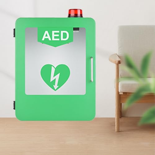 DKDDZQ Aan De Muur Gemonteerde AED-defibrillatoropbergkast, EHBO-doos, Hartdefibrillatoropbergkast, AED-alarmbox Geschikt Voor De Meeste AED-modellen