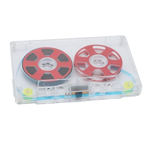 Diyeeni Reel to Reel Blanco Muziekcassettes, Blanco Audiocassette voor Muziekopname, 46 Minuten Normale Bias I Geluidscassette, Slijtvast en Roestbestendig, Inclusief Platenpapier (rood)