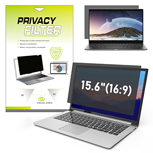 LAMA 15,6 inch universele laptop privacyschermbeschermer voor 15,6 inch laptop, anti-blauw licht/anti-verblinding/anti-UV-privacyschermfilter (BxH:34,5 x 19,4 cm) met privacybescherming/oogbescherming