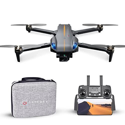 tedroka K911 GPS Drone met HD 1080P Camera   Drone met 4K Camera   2 Batterijen 25 Min Vliegtijd   Incl. Draagtas   Opvouwbare Drone   Volwassenen Camera Drone  800 m range