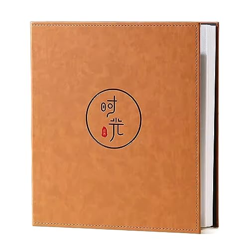 AZHD22K Familiealbum 1000 fotoalbums, paar albums, familiefotoalbums met grote capaciteit, herdenkingsalbums, opvouwbare kunstlederen albums Albums (Color : Brass, Size : Time 2)