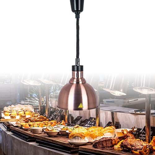 SenhE Voedselverwarmerlamp, Commerciële Voedselwarmtelamp, Voedselverwarmer Verstelbare Verwarming Voedsellampen voor Buffetrestaurant Keuken Catering, Voedselwarmtelampverwarmer