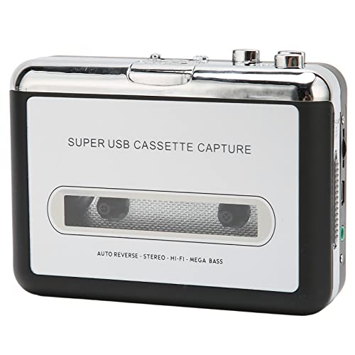 VBESTLIFE Draagbare Cassettespeler, Draagbare USB-cassettespeler, MP3-audiomuziek, Compatibel met Laptopcomputer