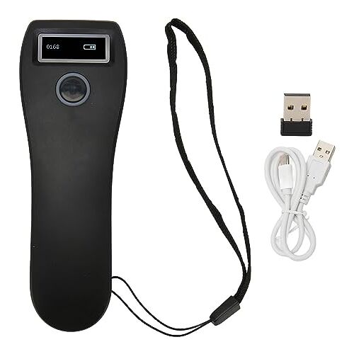 ciciglow Handheld Barcodescanner, 2D-barcodescanner met HD-camera 120FPS 900K Intern Geheugen Barcodelezer voor 1D 2D QR-code