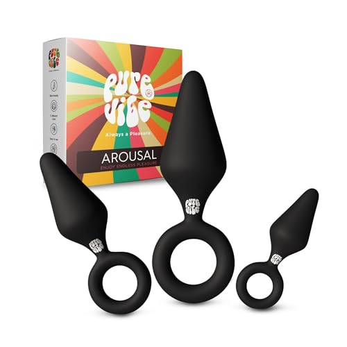 PureVibe ® Arousal Buttplug Set voor Mannen en Vrouwen Buttplugs Anaal Plug Erotiek Sex toys Femme & Hommes Zwart Black Friday 2023 Sint & Kerst Cadeau Singles day