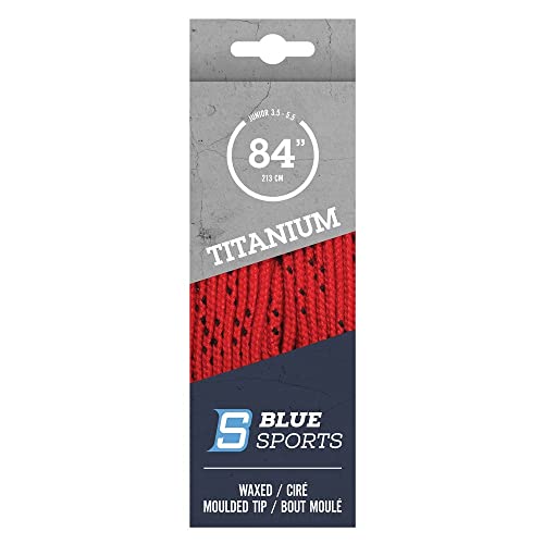 Blue Sports Titanium Pro Veters gewaxt Lint Lacey Hockey IJshockey Skaterhockey (rood 244 cm)