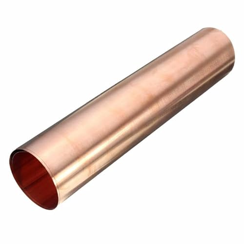 FBHappiness Koperen metalen plaat, 1Pc 99,9% koperen Cu-metaalplaat koperen plaat koperen plaat huid rood koperen paars koperen folie/dikte 0,02/100x100 mm