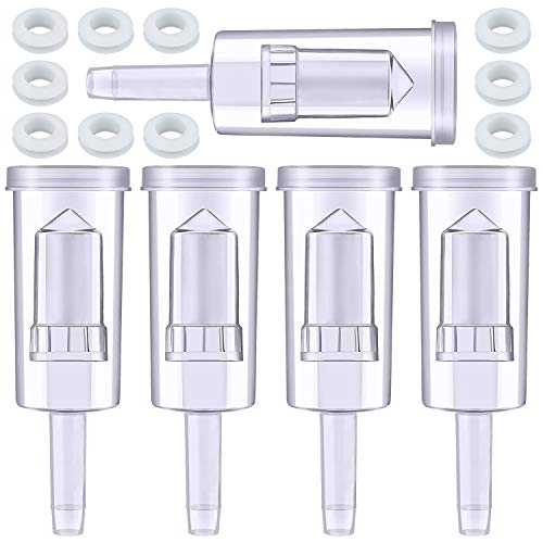 KARAA 5 stuks luchtsluizen set voor fermentatie, fermentatiebuis, fermentatiebuisjes met 10 siliconen afdichtingen voor fermentatie, brouwen, wijn, zuurkool, germentatie, kimchi bier zuurkool