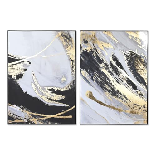 Home ESPRIT Abstracte moderne afbeelding, 103 x 4,5 x 143 cm, 2 stuks