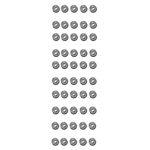 KVSERT 50Pcs Miniatuur Verzegelde Metrische : MR52-ZZ 2X 2.5mm