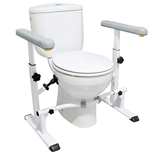 KMINA Toiletframe voor Ouderen en Gehandicapten, Toiletveiligheid Frame, Handgrepen voor Toilet Wit, Veiligheidsrails voor Toilet, Badhulpmiddelen voor Senioren, Toilet Frame for Elderly