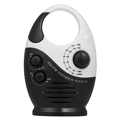 Mkcavne Am/FM Mini Douche Radio Room Waterdichte Radio Muziek Opknoping Ingebouwde Speaker