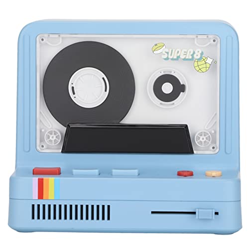 Jectse Draagbare Cassette Speler Recorder Retro Vintage Cassette Speler Stijl Bluetooth Luidspreker Tape Recorder, 360° Surround Stereo Geluid Creatief Cadeau voor Meisjes (Blauw)