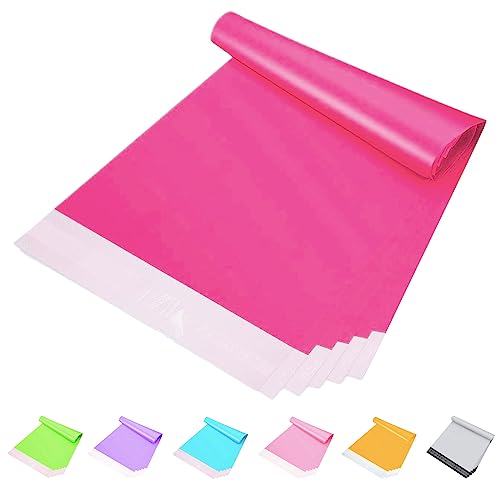 POPOYU Kleurrijke Mailing Zakken Grote Grootte Enveloppen voor Posten Kleding, Post, Verpakking, Verzending Zakken, Roze, 45*60cm, Postzak