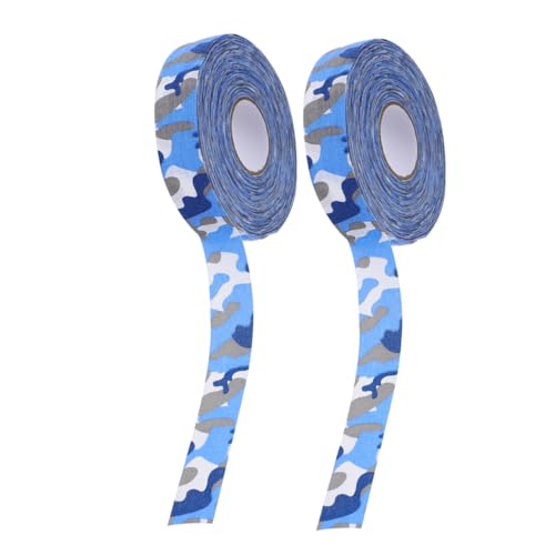 Toddmomy 2 Rollen Hockey Tape Stickers Hockey Pucks Hockeystick Beschermer Hockeyaccessoires Ijshockey Sticker Verwijderbare Hockeytape Hockey Racket Tape Katoen Belangrijk Greep