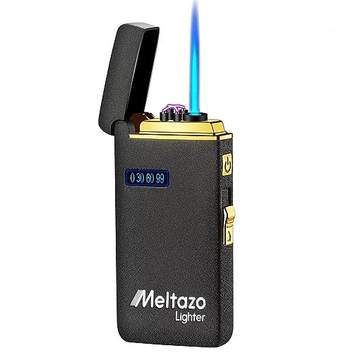 MELTAZO Elektrische Aansteker, Aansteker Gas, Electric Lighter, Gasaansteker Navulbaar, Elektronische Aansteker, Aansteker Plasma, Aansteker Vuurwerk, USB Aansteker Plasma, 2-in-1 Aansteker
