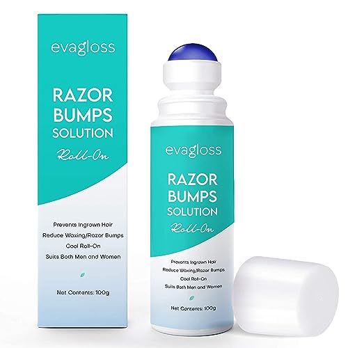 Dinocook Razor Bumps Behandeling voor vrouwen en mannen, behandeling van ingegroeide haren, aftershave reparatie voor bikinilijn, gezicht, nek, benen en oksels, aftershave voor vrouwen en mannen,