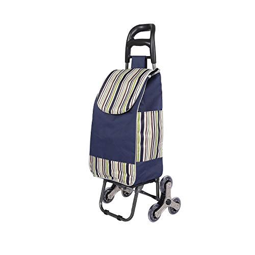 Ambientehome Boodschappentrolley blauw boodschappentrolley