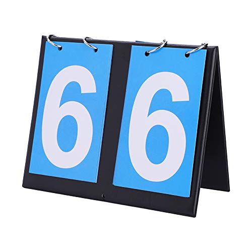 MOTUZP Draagbare Flip Sports Scorebord Scorebord Score Keeper Score Flipper voor Basketbal Tennissporten(twee scoreborden)