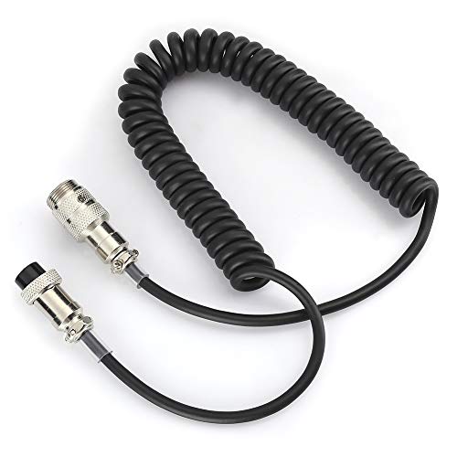 Yctze Handmicrofoon DIN-kabel 1,5 M 4,9ft Verlengstuk 8-pins Audiosysteem Microfoonsignaallijn voor 8-pins Microfoons Audiomicrofoonsignaallijn voor 8-pins Microfoonsysteem