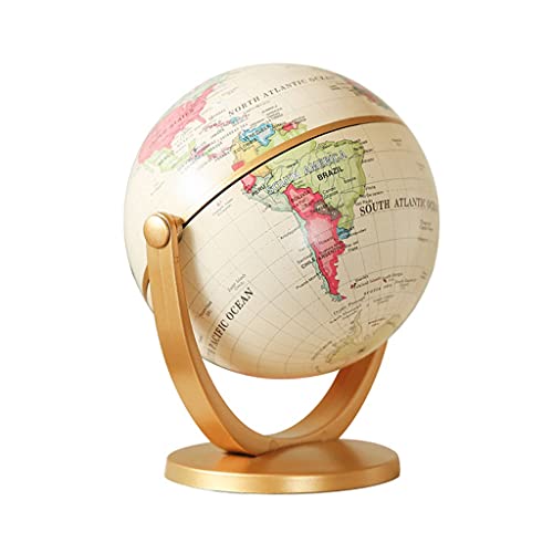 FZHQNZJF Wereldbol Wereldbol Voor Kinderen Mini 4.3 Inch 720 ° Rotatie Wereldbol Met Stand Draagbare Educatieve Desktop Wereldbol Antieke Globes decor