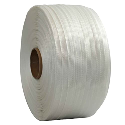 Tecplast Gevlochten Omsnoeringsband 13 mm x 1100 m Kwaliteit PRO  FT Hoge sterkte 350kg PET textielband