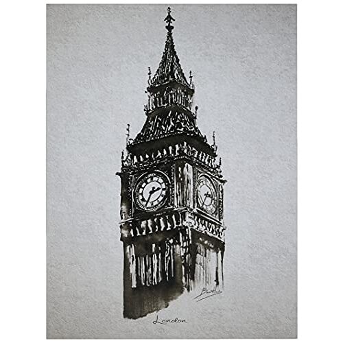 Arcoiris Home Decoratieve afbeelding met steden Big Ben, 40 x 30 cm, met LED