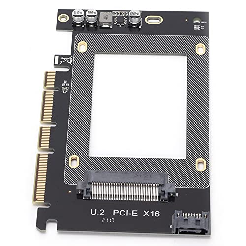 cigemay PCIE X16 U.2 Uitbreidingskaart, Jiayi U2X16 PCIE X16 U.2 Uitbreidingskaart SFF-8639 en Sata3.0 Dubbele Interface-uitbreidingskaart U.2 High-power Self-powered SSD-uitbreidingskaart