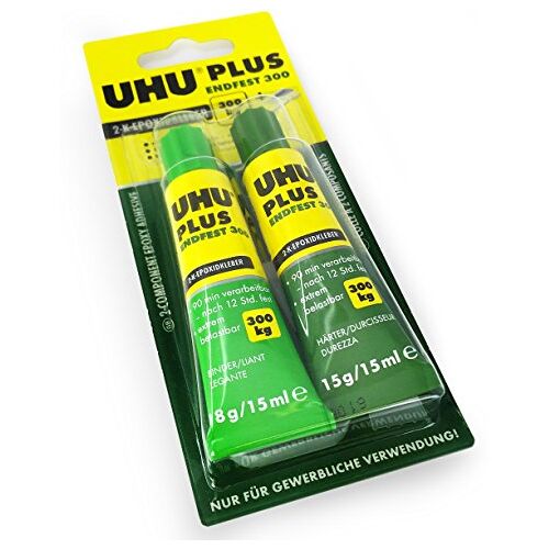 UHU Endfest Plus 300, tweecomponentenlijm, oplosmiddelvrij, 15 ml