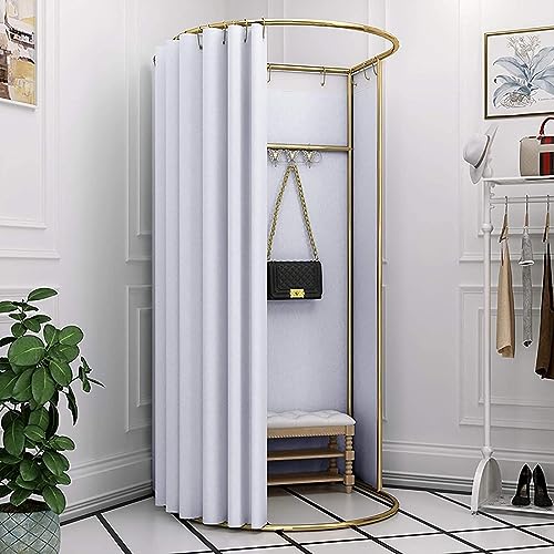 VisEnt Doe-het-zelf Tijdelijke Kleedkamer Hoek U-fitting Kamer Draagbare Kleedkamer Mobiele Kleedkamer Verwijderbare Kledingwinkel Fitting Room kleedkamer (K)