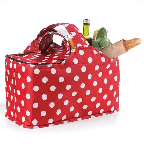 Genius Thermisch Winkelmandje, rood/wit, 44 x 22 x 23 cm