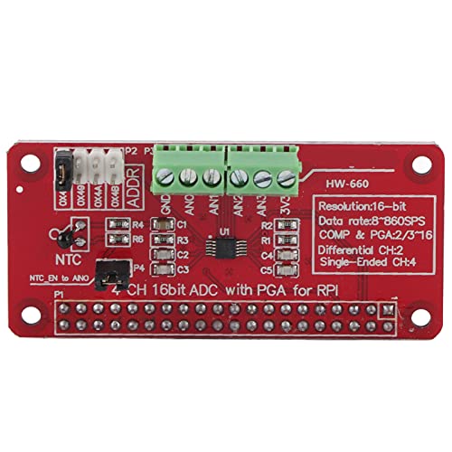 TICFOX 16-bits ADC ADC Analoog-digitaal-omzettermodule Voor R-a-s-p-b-e-r-r-y P-i 3/2/B+