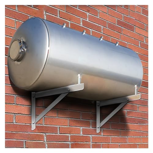 WAHHWF Waterdruktank met muurmontagebeugel voor garage/huis, 100 160 200 250 300 500 l roestvrij staal onder druk staande put tank voor watersysteem/putpomp, montagekit (maat: 119Gal/450L)