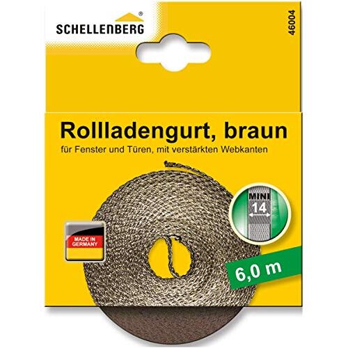 Schellenberg rolluikgordel 6 m bruin