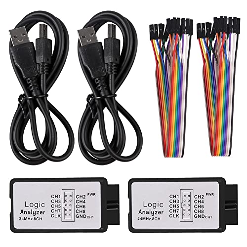 Widybord 2 Sets USB Logic Analyzer 24 MHz 8 Kanaals 24 M/Seconden Logica Analyzer Debugger voor ARM FPGA Logic Analyzer Logica 24 M 8CH