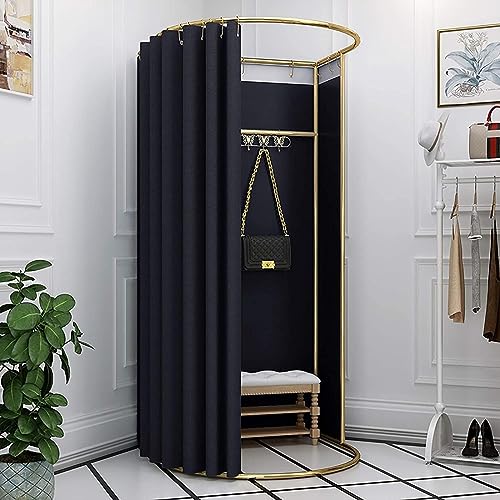 VisEnt Diy Tijdelijke Kleedkamer Hoek U-fitting Kamer Draagbare Kleedkamer Mobiele Kleedkamer Verwijderbare Kledingwinkel Fitting Room kleedkamer (B)