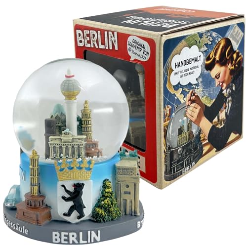 United1871 Berlijn sneeuwbol, Berlijn souvenirs, Snowglobe, souvenir Duitsland, Duitsland souvenir in geschenkdoos