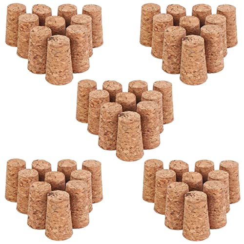 YouYuer Wijnkurk, 50 stuks, kurken, knutselkurken, wijnkurken, flessenkurken, knutselkurken, natuurkurk voor wijn, bierflessen, natuurkurken, handwerk, reservekurken voor bierwijn (22 x 17 x 35 mm)