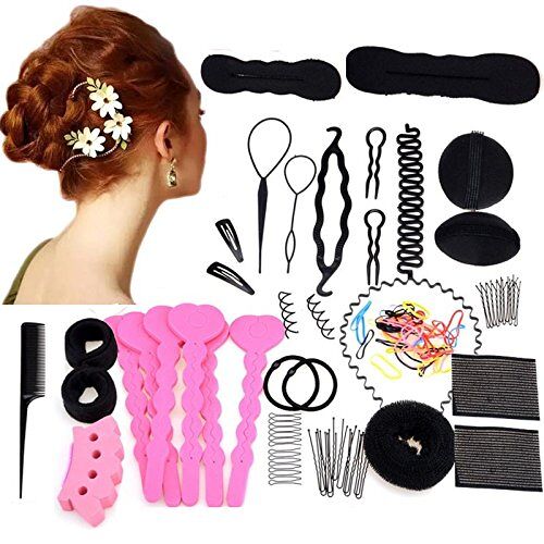 our fantasy time Haarstyling gereedschapsset, haarstyling accessoires, kapselaccessoires, haarstyling accessoires, doe-het-zelf haarstyling SET03.