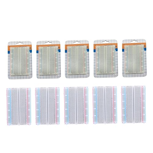 Hemoton 10 Stuks Soldeerloze Breadboards Printplaten Voor Broodplanken Elektronica Kit Breadboard Donut Borden Stroomvoorziening Mini Broodplankje Experimenteer Bord