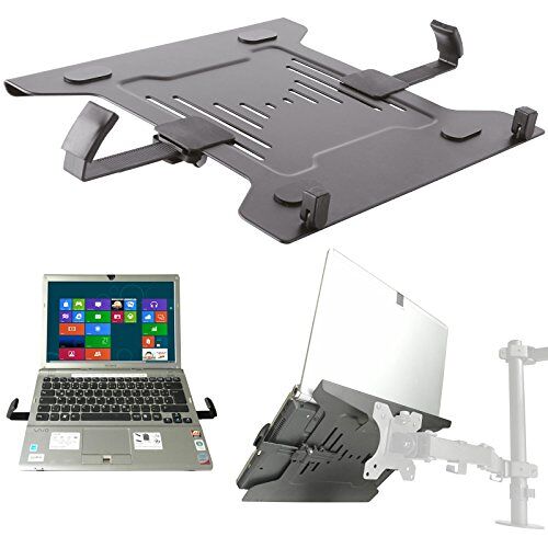 Drall Laptophouder Adapterplaat zwart naar wandhouder Bureaubladhouder Houderplaat VESA 100 voor Notebook Netbook Tablet PC Mediaplayer Model: IP27B