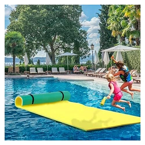 KEuLen Drijvende watermat drijvend waterkussen grote drijvende mat voor meer en varen drijvend waterpad voor meren   drijvend waterdok (Maat: 4 m x 1,8 m x 3,3 cm)